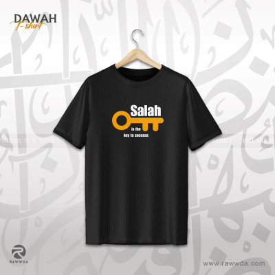 100% Cotton Black Salah  Premium T-Shirt For Men